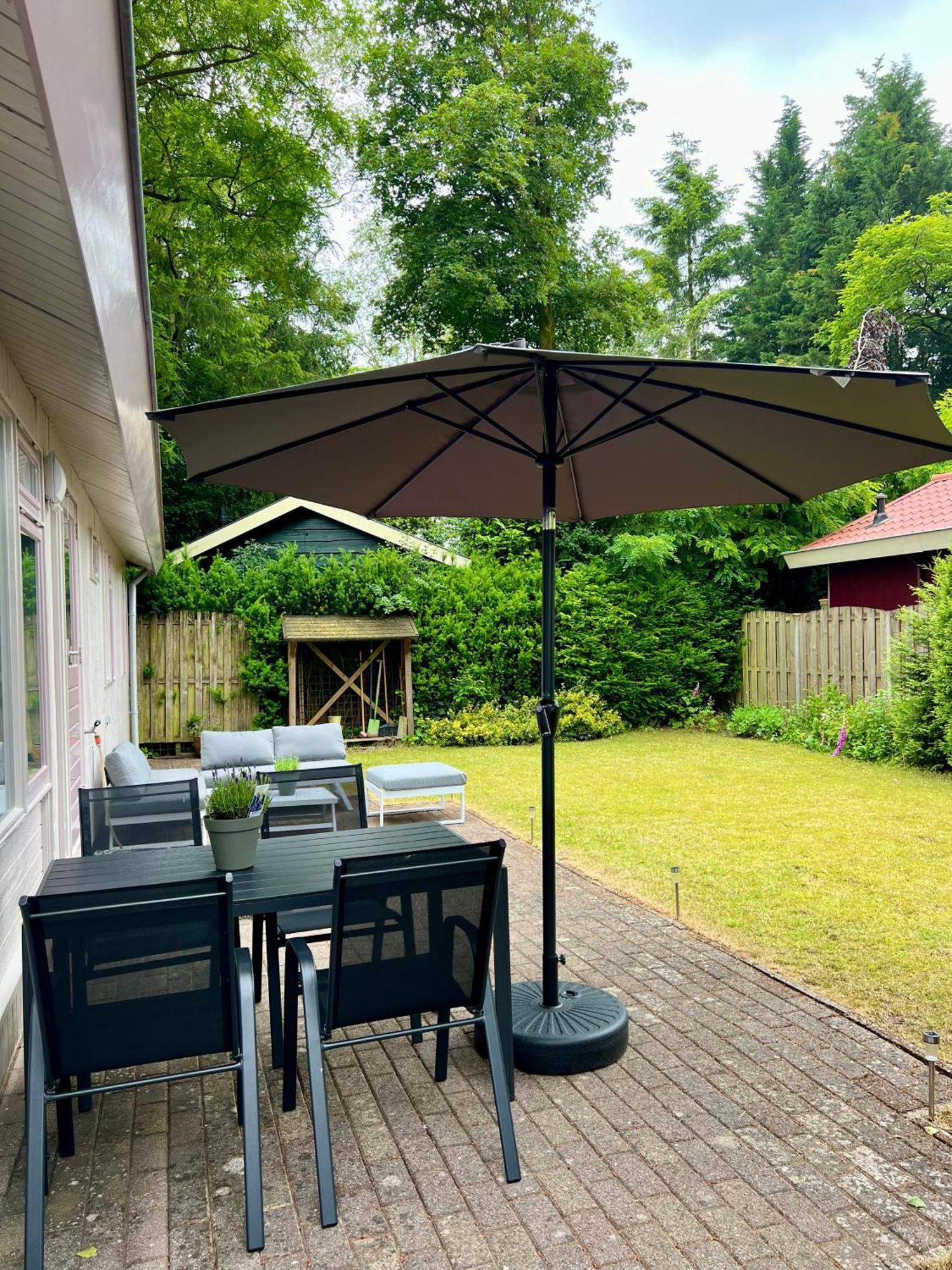 Luxe Boshuisje Met Prive Wellness & Jacuzzi Op De Veluwe Ermelo Exteriör bild