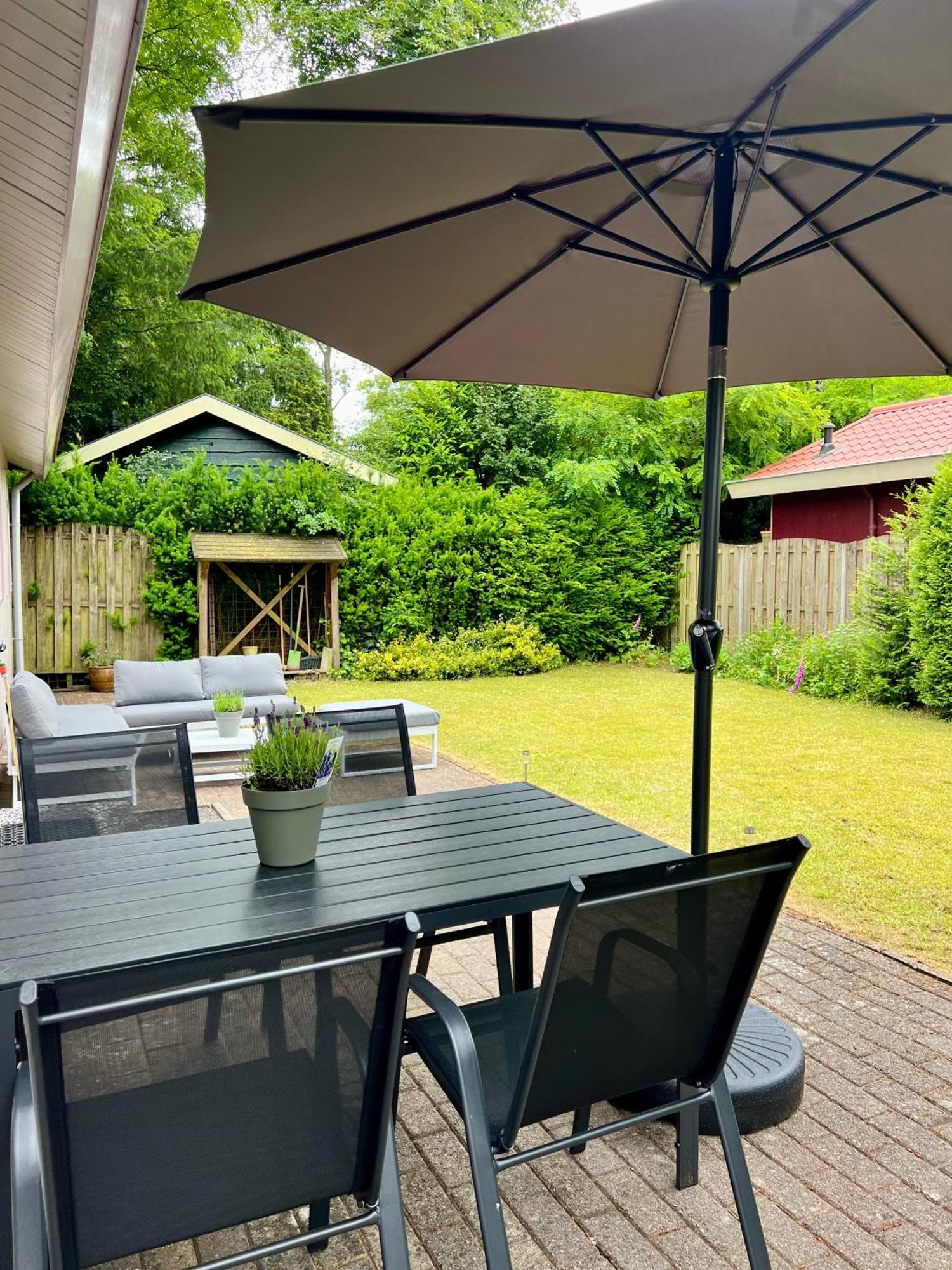Luxe Boshuisje Met Prive Wellness & Jacuzzi Op De Veluwe Ermelo Exteriör bild